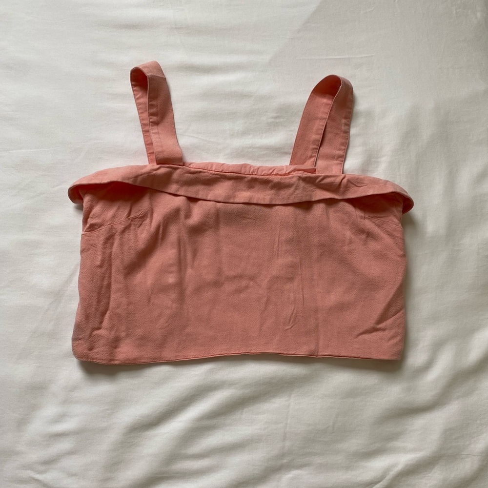 American Eagle Outfitters Pink Textured Blouse